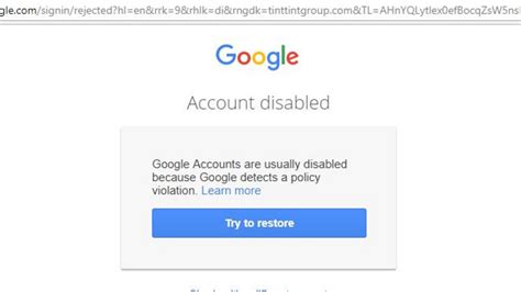 When I try to log in to My Account, it shows it is disabled. How .